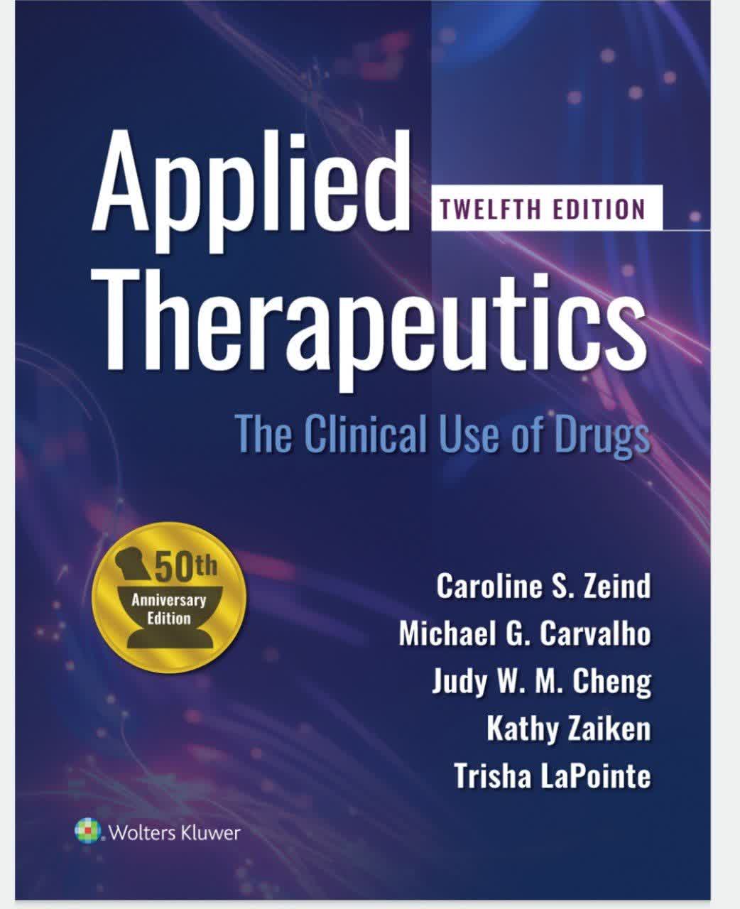 APPLIED THERAPEUTICS The Clinical Use of Drugs - اپلاید ترپیوتیکس نسخه ۲۰۲۴