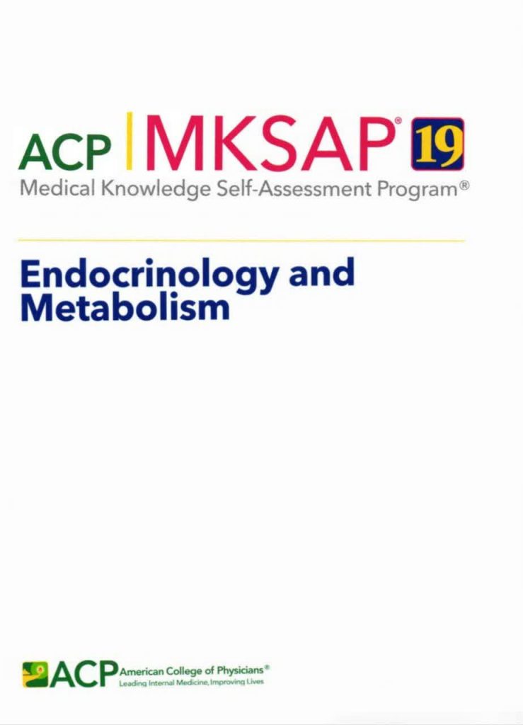 American college of physicians19 - کتاب اندوکراینولوژی و متابولیسم کالج پزشکان آمریکا نسخه 19